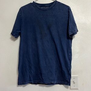 Blue American Eagle Distressed Adult Small T-shirt